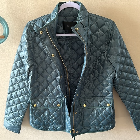Beautiful light jade color lightweight j crew jacket  NWOT. Size small - Picture 4 of 4